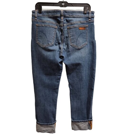 Joe's Jeans The Straight Leg Crop Cuffed Jeans Medium Leslie Wash 31 - Picture 4 of 16